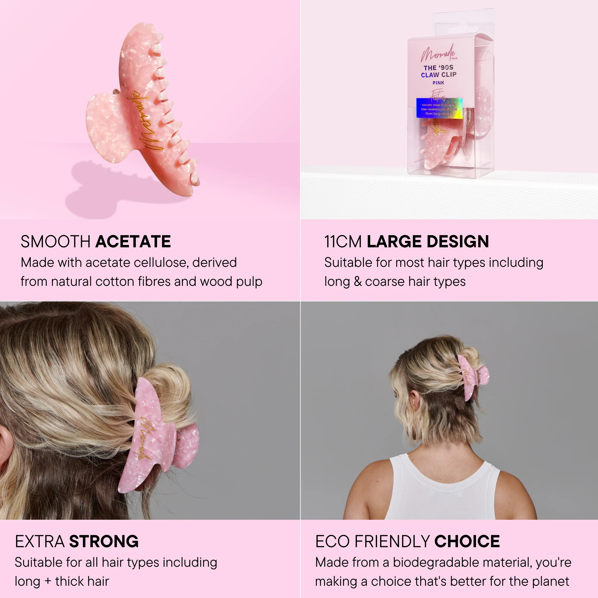 Claw Clip - Pink - Image 7